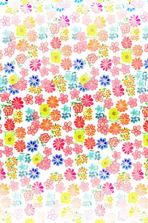 碎花世界印花花型图片
