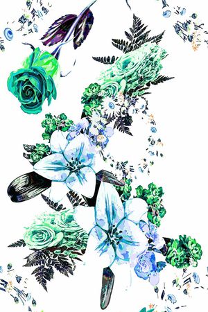 淡雅印花花型图片