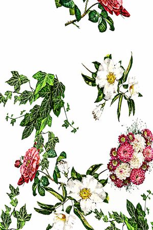 淡雅印花花型图片