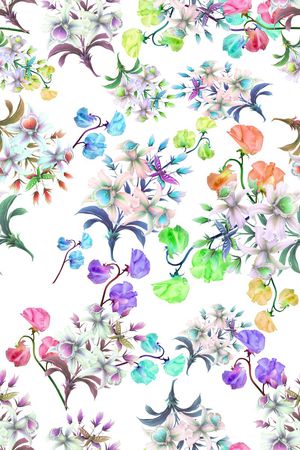 花卉印花花型图片