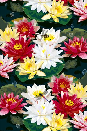 中国风印花花型图片