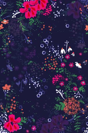 红花印花花型图片
