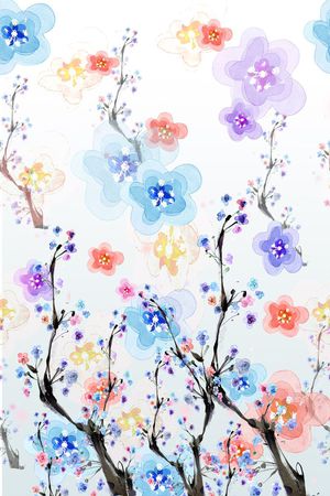 树印花花型图片