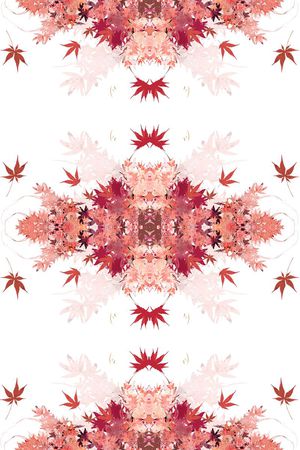 枫叶印花花型图片