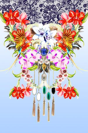 时尚印花花型图片