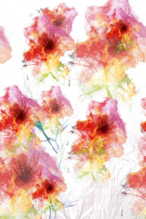 水墨印花花型图片