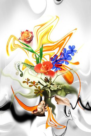 花卉印花花型图片