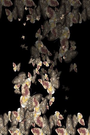 蝴蝶印花花型图片