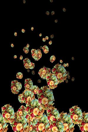 定位花印花花型图片