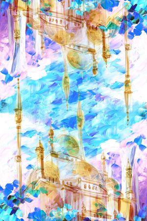 油墨画印花花型图片