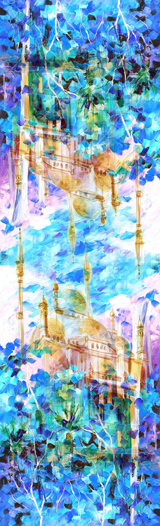 油墨画印花花型图片
