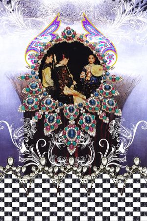 插画人物印花花型图片