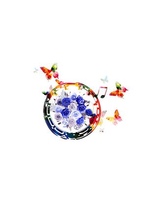 玫瑰印花花型图片