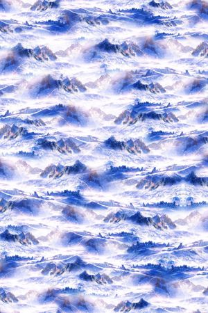 雪山印花花型图片