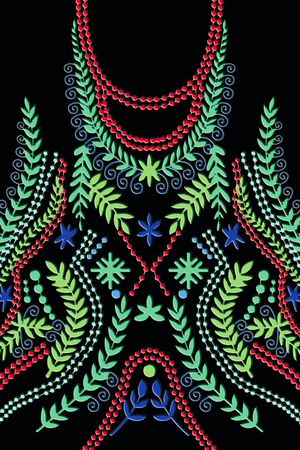 叶子印花花型图片