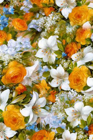 窗帘印花花型图片
