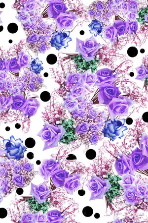田园风格印花花型图片