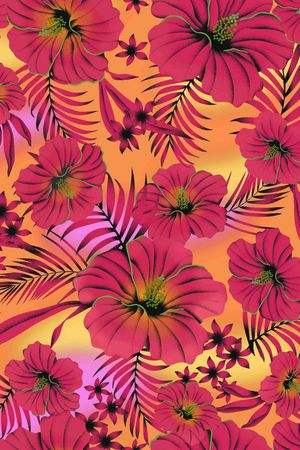 潮流印花花型图片