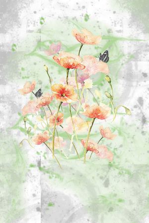 优雅印花花型图片
