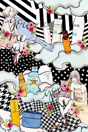美女印花花型图片