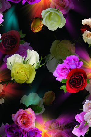 花卉印花花型图片