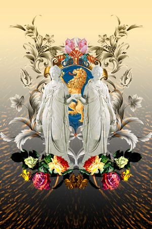 雕塑印花花型图片