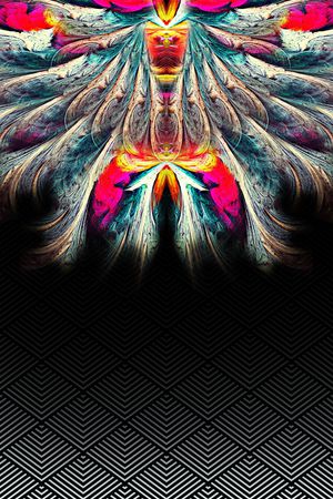 抽象印花花型图片
