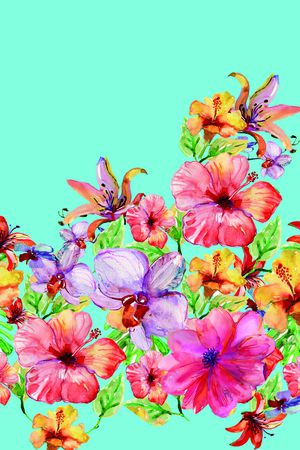 时尚定位花印花花型图片
