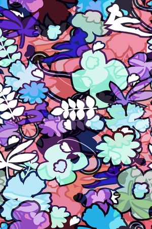 简约印花花型图片