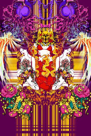 潮流印花花型图片