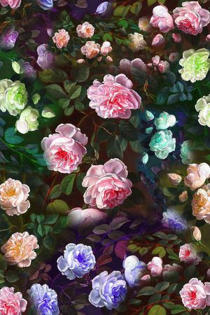 花卉印花花型图片