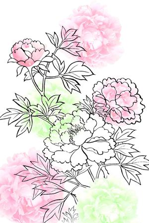 数码定位印花花型图片