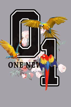 T恤卫衣印花花型图片