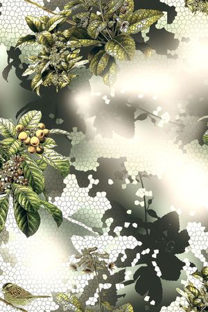 蜂窝印花花型图片