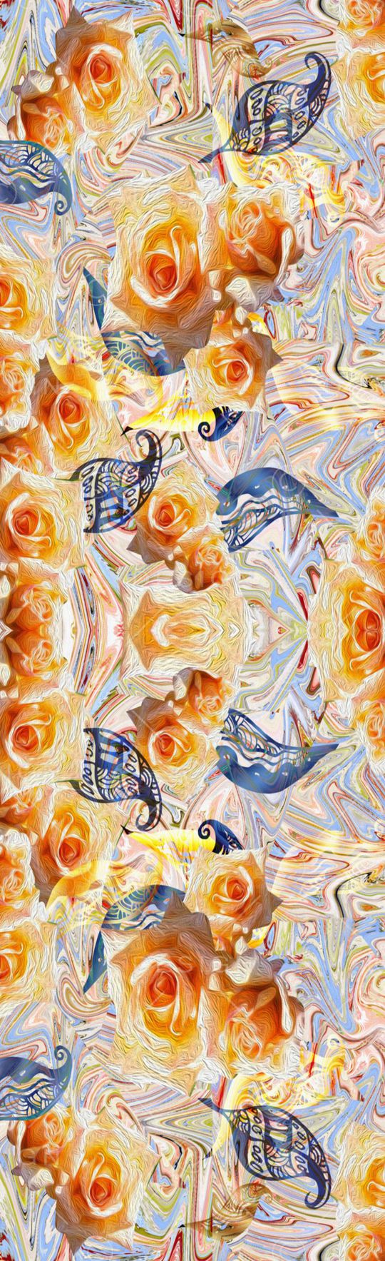 时尚花卉印花花型图片