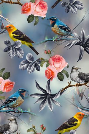 时尚优雅印花花型图片