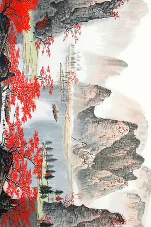 中国风印花花型图片