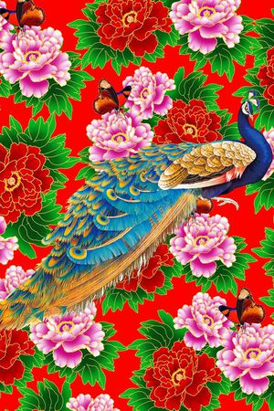 田园印花花型图片