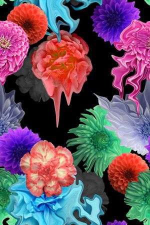 花卉印花花型图片
