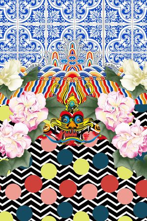 花卉印花花型图片