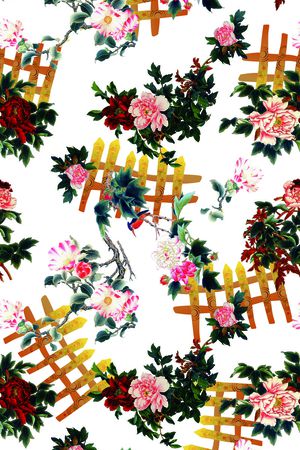 云纹印花花型图片