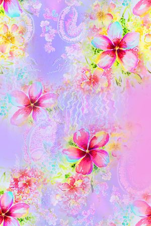 花 花卉 现代印花花型图片