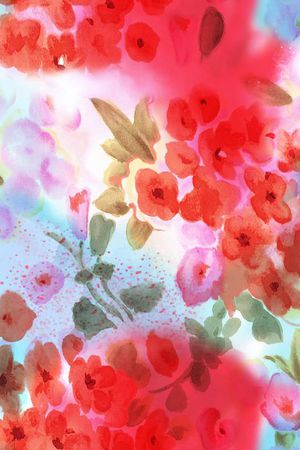 现代  花卉印花花型图片