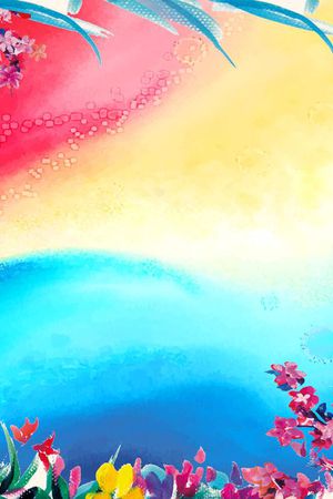 花卉 彩色 围巾印花花型图片