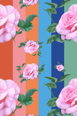 布匹印花印花花型图片