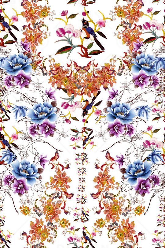 绣花印花花型图片