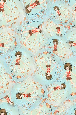 插画印花花型图片