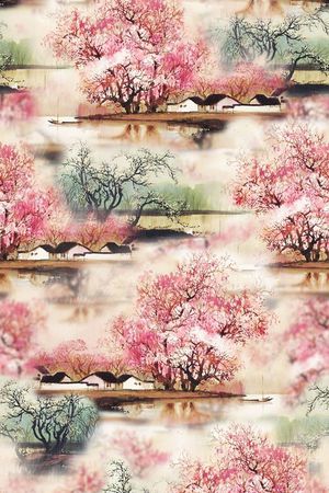 中国风印花花型图片