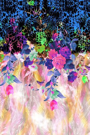 定位花印花花型图片