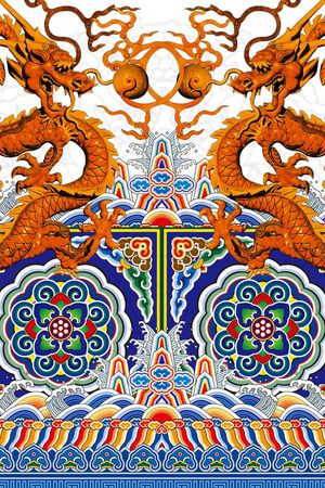 T恤中国风印花花型图片